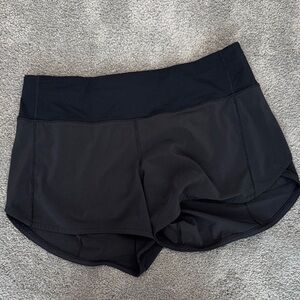 lululemon athletica Black Athletic Shorts NEVER WORN